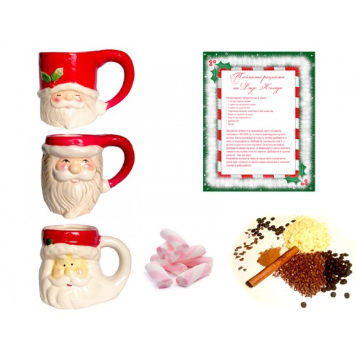 Коледен подарък за цялото семейство - тайната рецепта на дядо Коледа за какао и чаши
